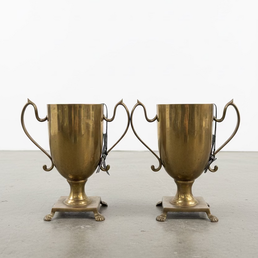 Pair of Vintage Pineapple Urn Coolers