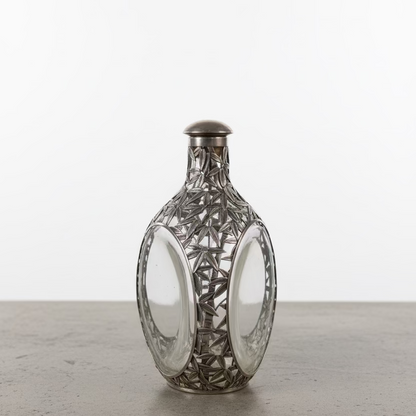 Vintage Silver & Glass Decanter