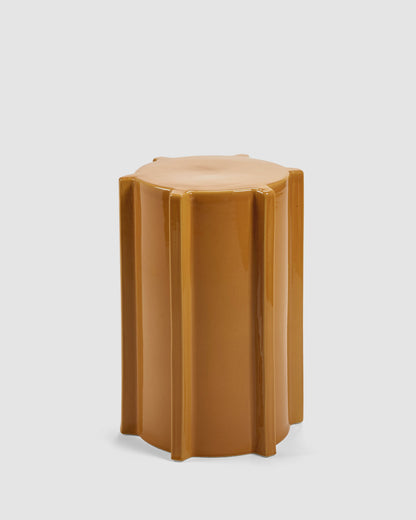Serax Side Table Geometrical Pawn Ceramic Side Table Glazed Stoneware