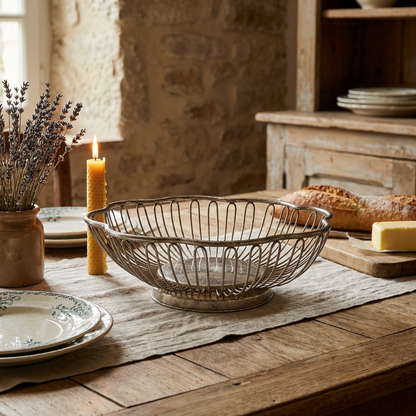 Vintage Silver Bread Basket
