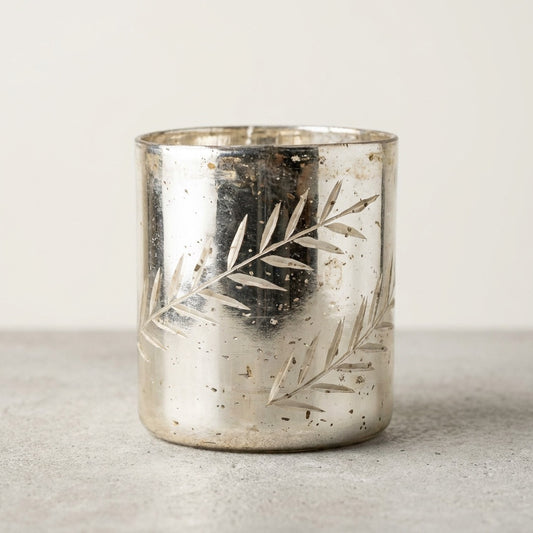 Silver Mercury Glass Cylinder