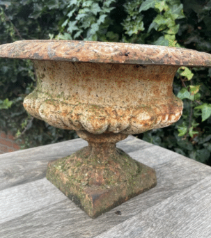 Antique Cast Iron Urn, c. 1900s