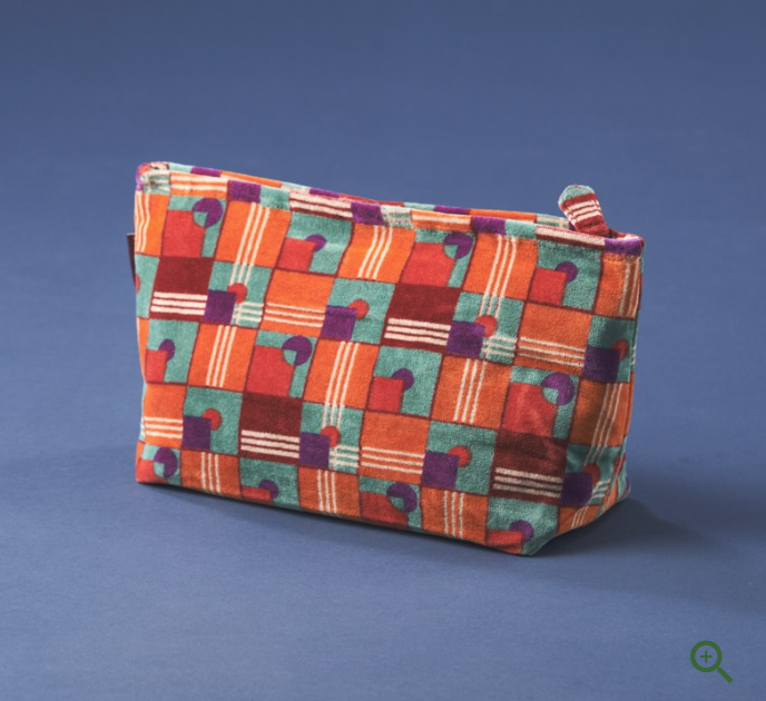 Large Velour Zippered Bag