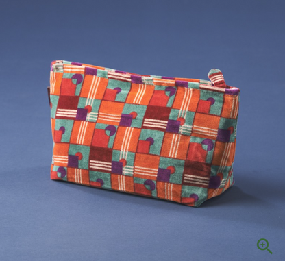 Large Velour Zippered Bag