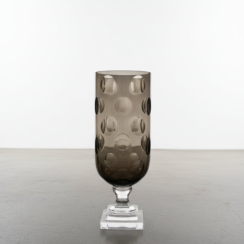 Orb Cut Glass Hurricane