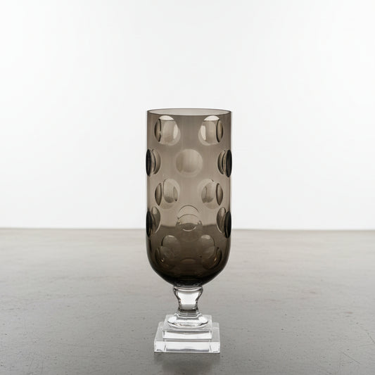 Orb Cut Glass Hurricane