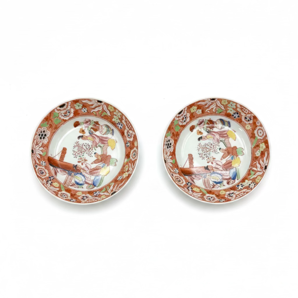 Pair of Antique Asian Porcelain Plates