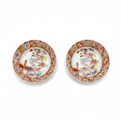 Pair of Antique Asian Porcelain Plates