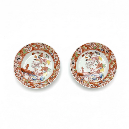 Pair of Antique Asian Porcelain Plates