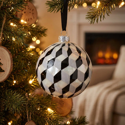 Tumbling Block Bauble Ball Ornament