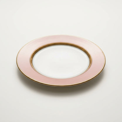 Vintage Pink & Gold Dessert Plates