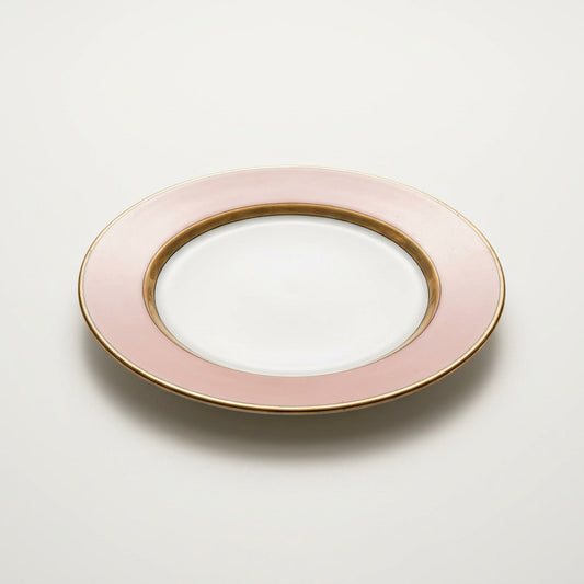 Vintage Pink & Gold Dessert Plates
