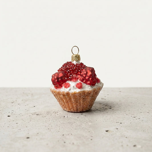 Raspberry Cake Ornament