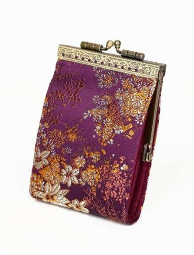 Floral Brocade Card Holder