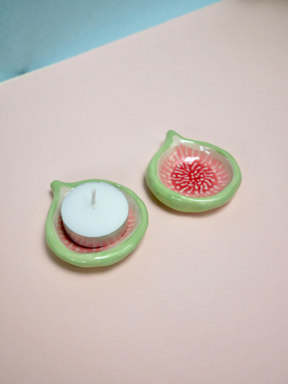 Ceramic Fruit Tealight Holder