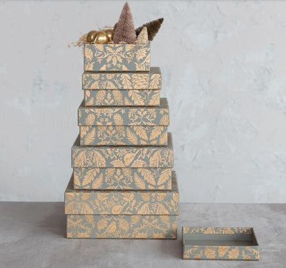 Handmade Paper Square Gift Box