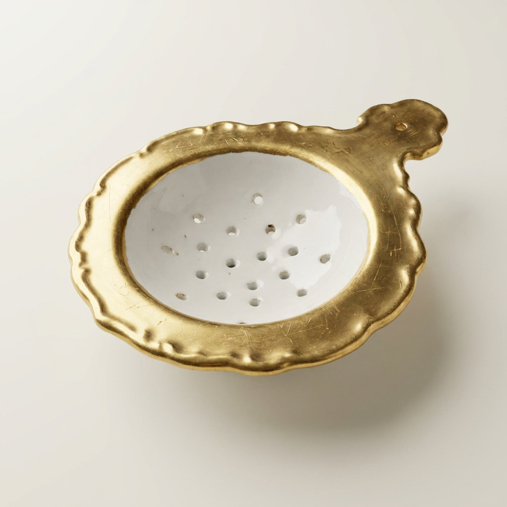 Vintage Porcelain Tea Strainer
