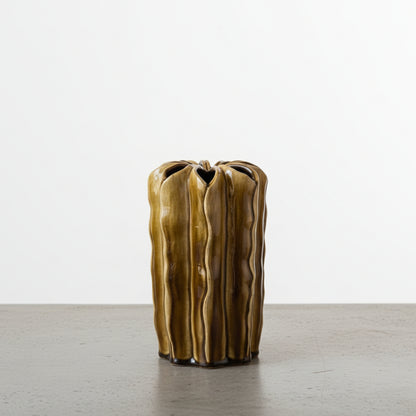 Ceramic Pouch Cylinder Vase