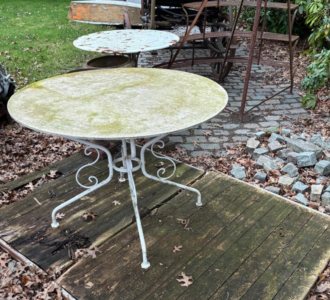 Vintage Round Garden Dining Table