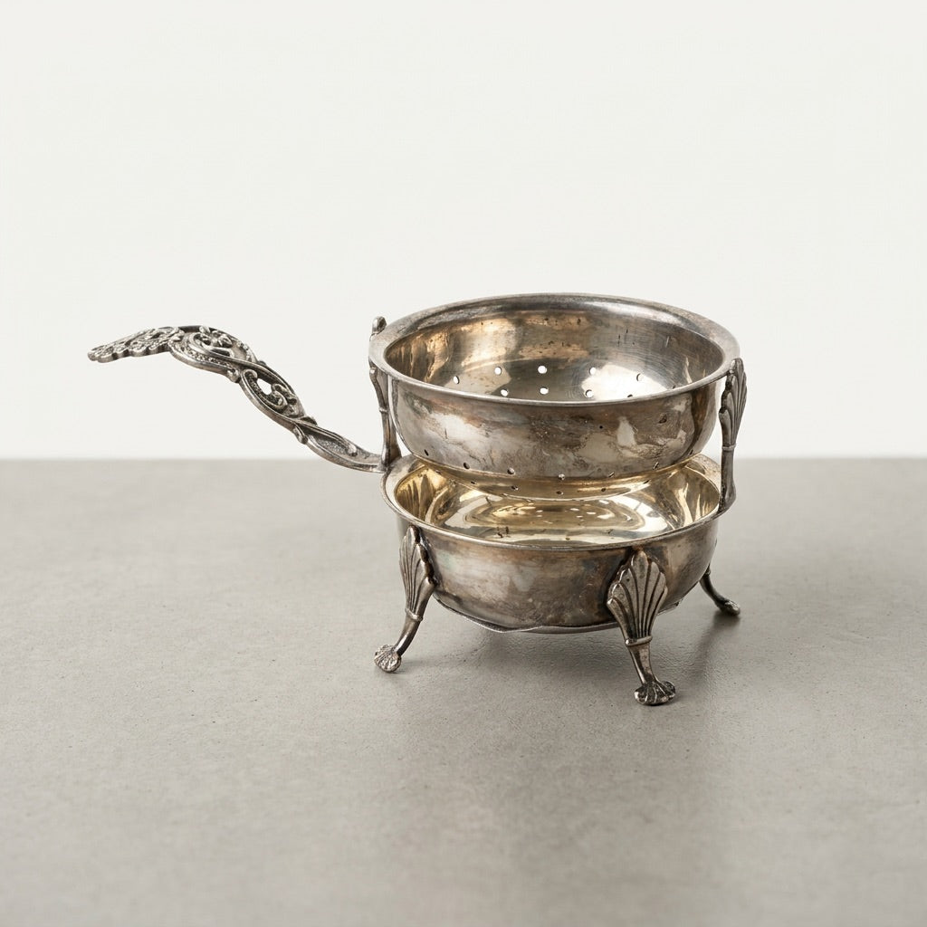 Vintage Hinged Tea Strainer
