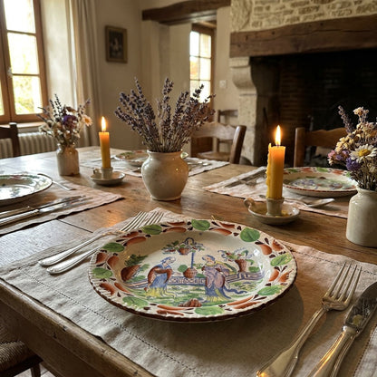 Vintage French Faience Plate