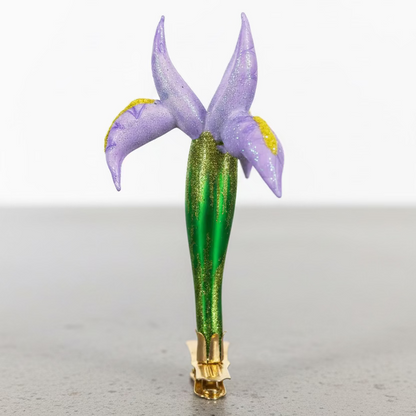 Blown Glass Flower Clip Ornament Collection