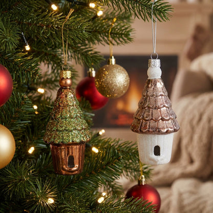 Cottage Garden Birdhouse Ornament
