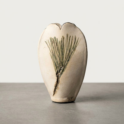 Ceramic Fir Branch Motif Vase