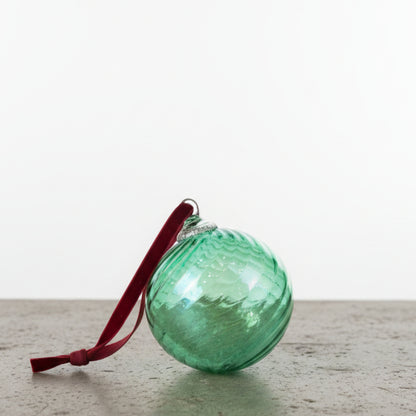 Green Lake Glass Ornament