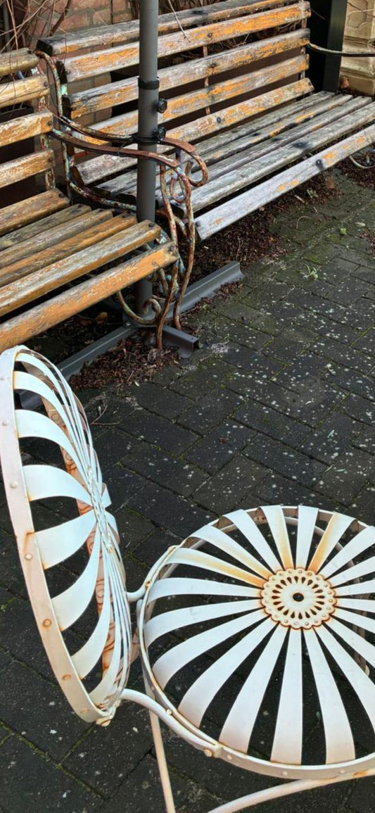 Vintage Francois Carre Style Sunburst Garden Chair