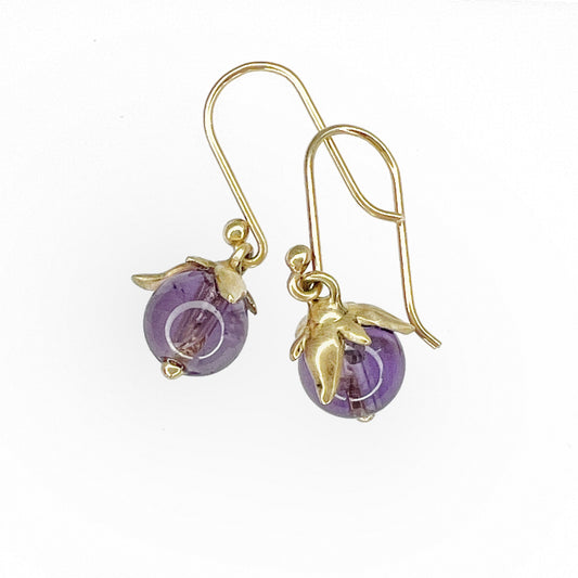 Amethyst Berry Earrings