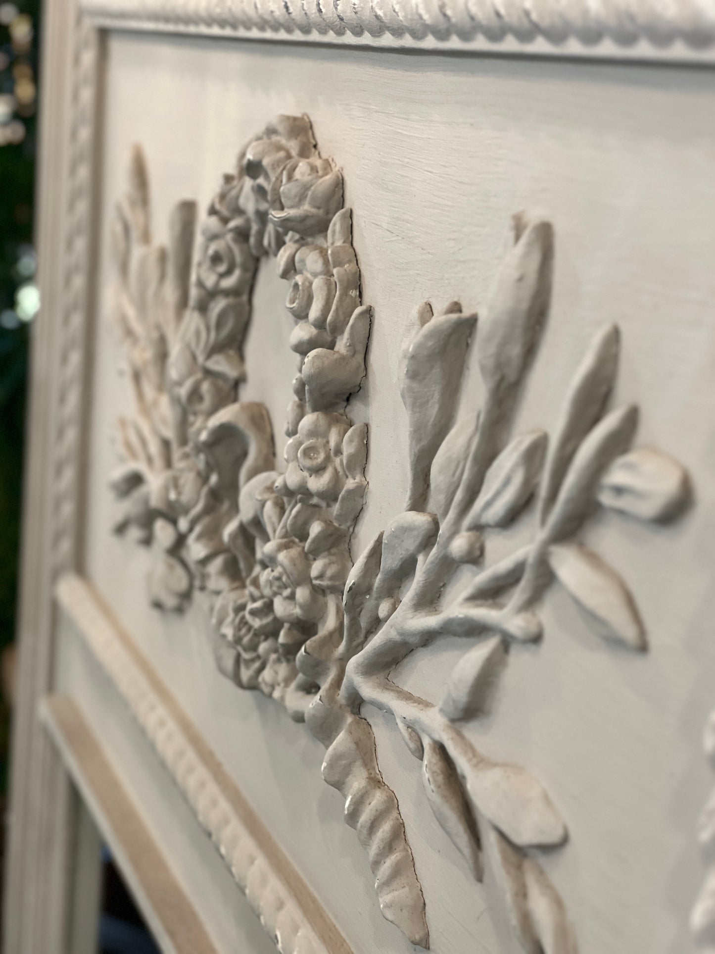 Antique Louis XVI Style Painted Trumeau