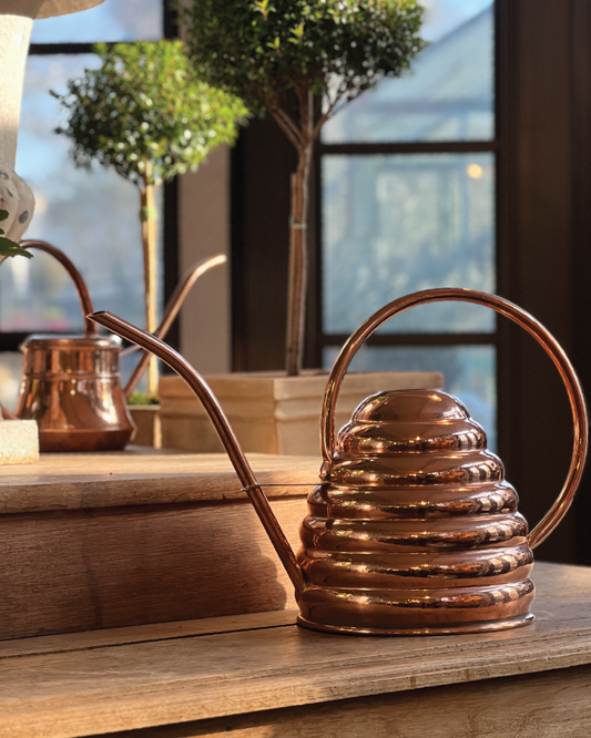 Beehive Copper Watering Cans