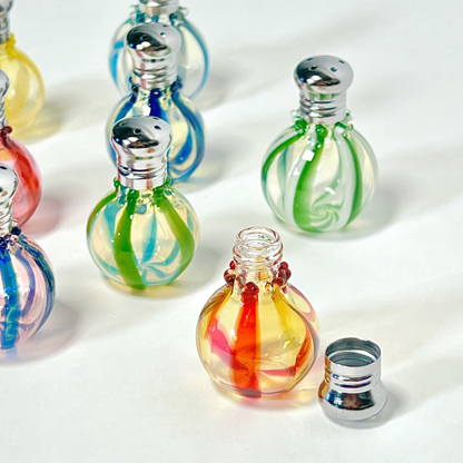 Set of 2 Blown Glass Mini Salt and Pepper Shakers