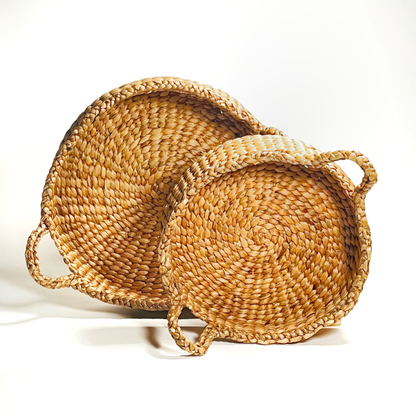 Braided Water Hyacinth Baskets