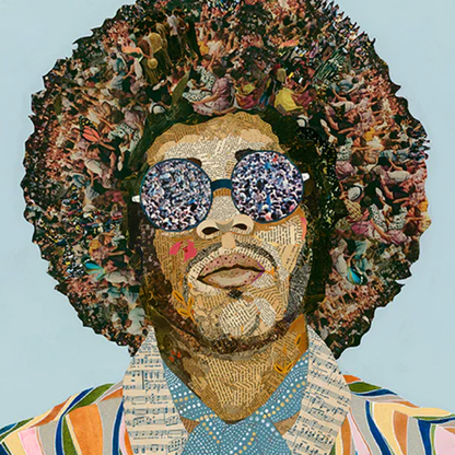 Jimi Hendrix, Blue, Archival Print