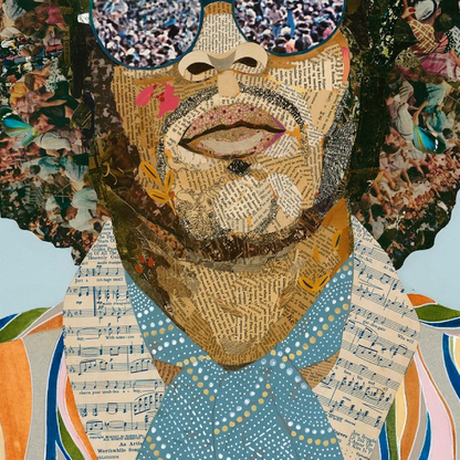 Jimi Hendrix, Blue, Archival Print