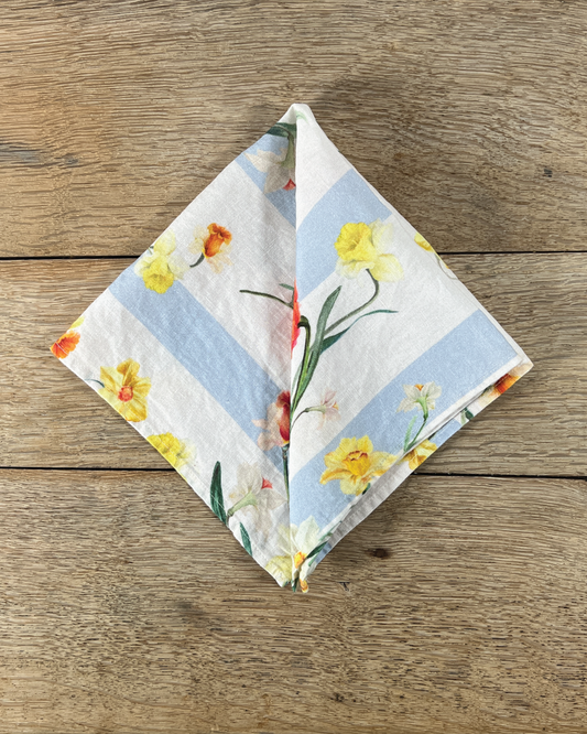 Daffodil Stripe Table Linen Collection