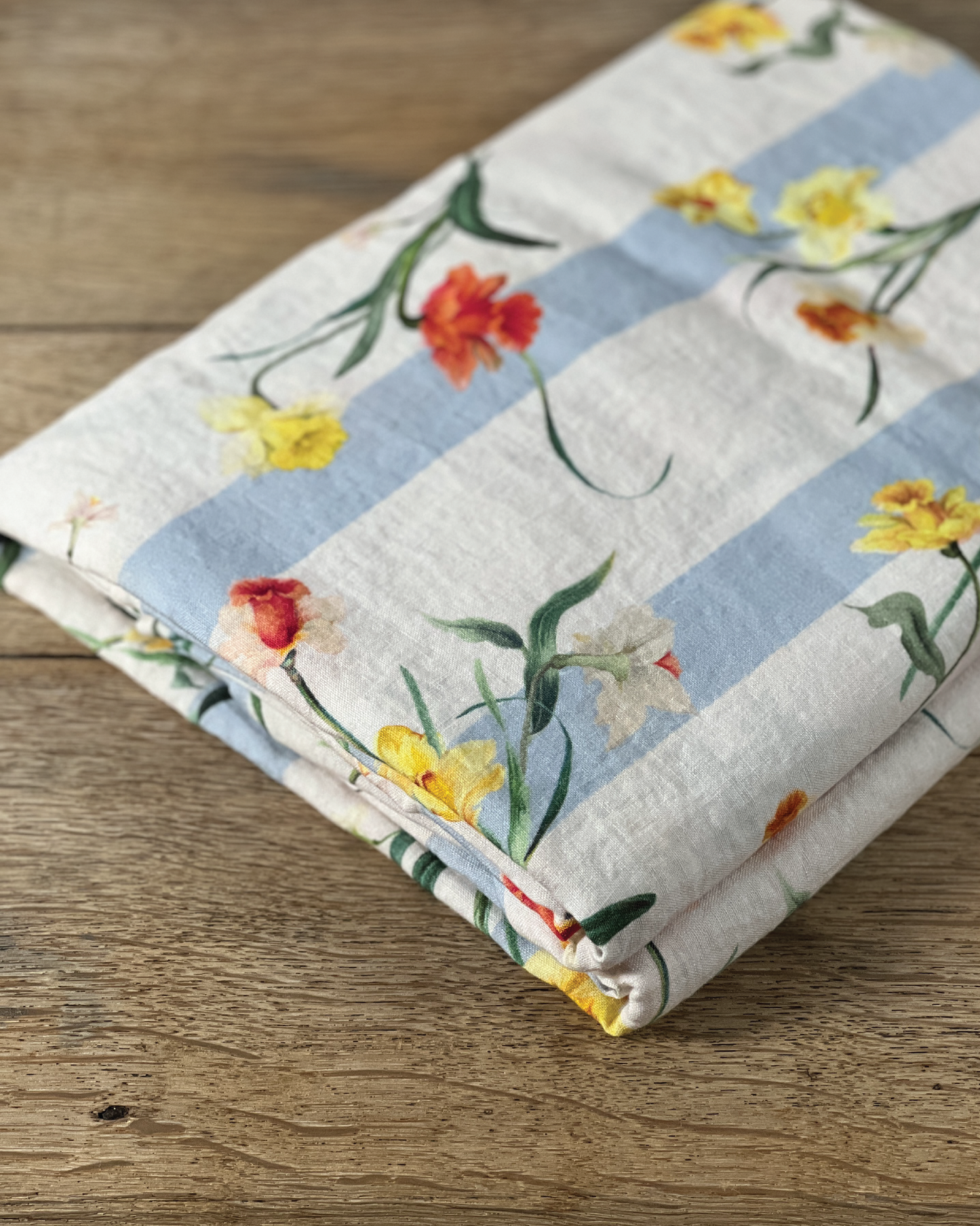 Daffodil Stripe Table Linen Collection