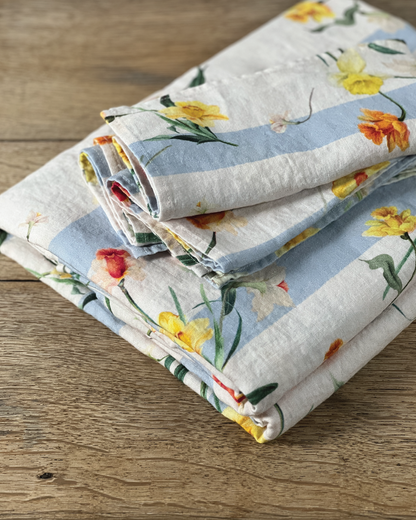 Daffodil Stripe Table Linen Collection