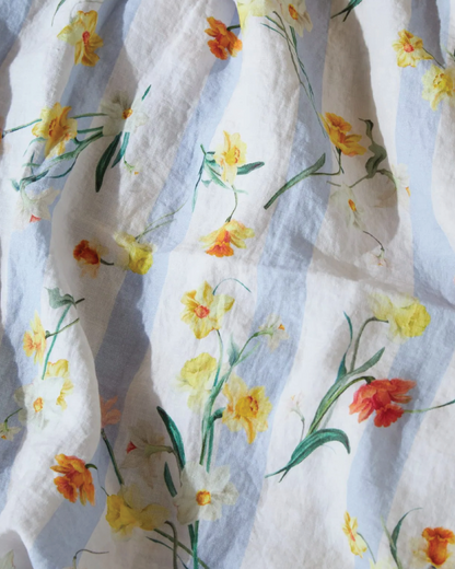 Daffodil Stripe Table Linen Collection