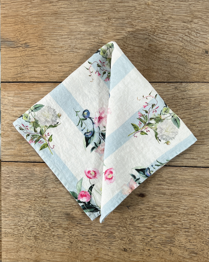 Flora Stripe Table Linen Collection