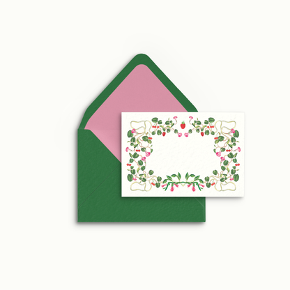 Berry Pom Pom Stationery Collection