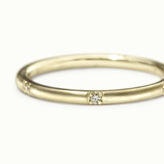 Crescent Diamond Band