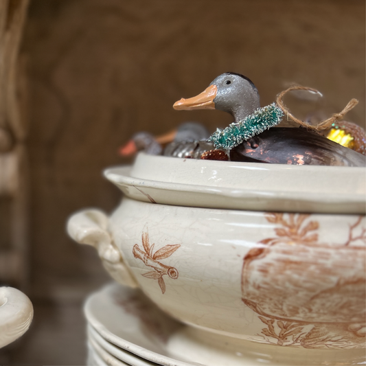 Duck Donning Wreath Ornament