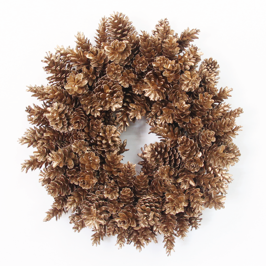 Gold Pinecone Wreaths | Pre-Order Yours Today