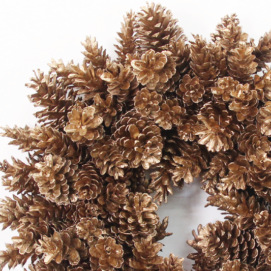 Gold Pinecone Wreaths | Pre-Order Yours Today