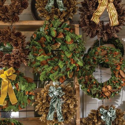 Gold Pinecone Wreaths | Pre-Order Yours Today