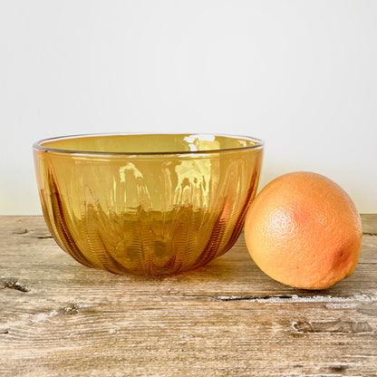 Hand Blown Glass Threaded Bowls