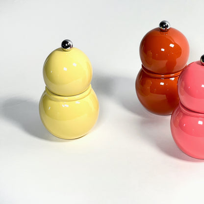 Lacquer Chubby Salt or Pepper Mills